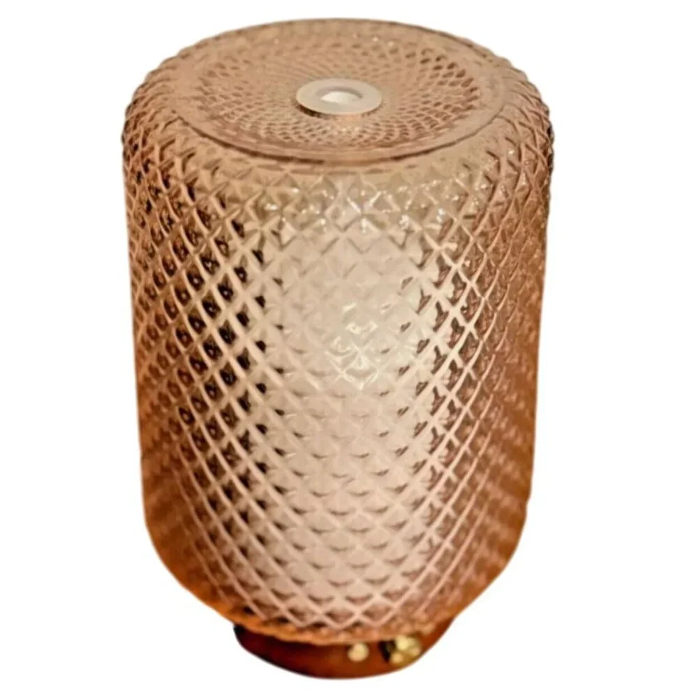 SpaRoom Dahlia Diffuser Textured Glass Aromatherapy Ultrasonic Essential Oils